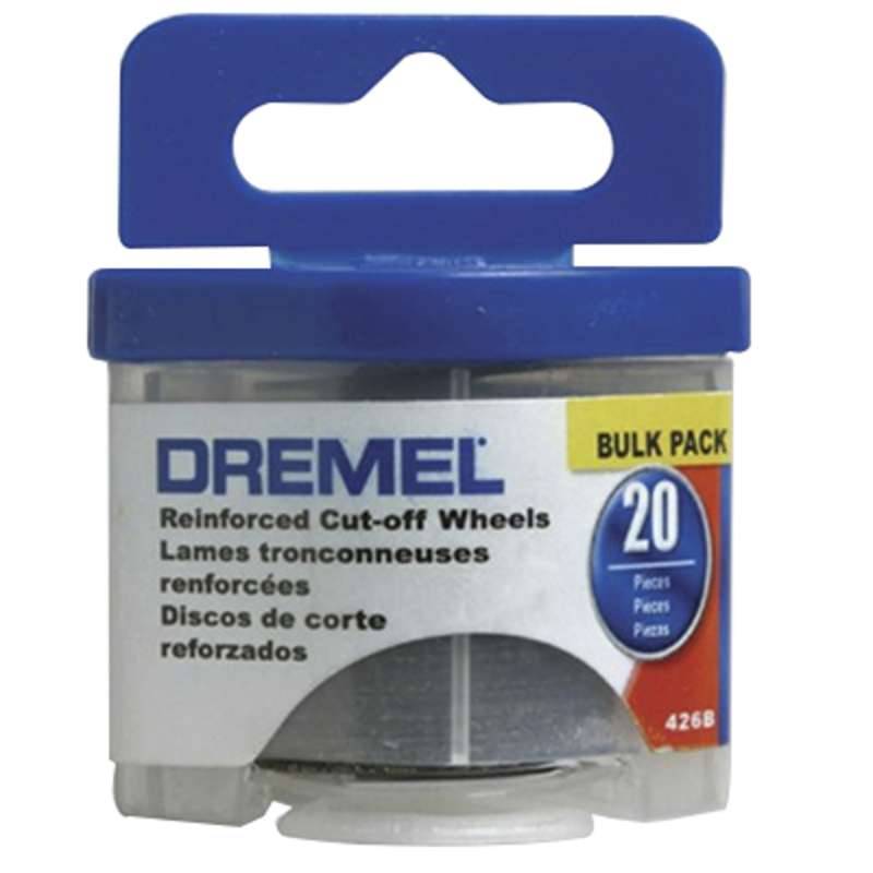 Dremel® 426B Fiberglass Cut-Off Wheel, 1-1/4 in, 30000 rpm, Red 20/PK (500426B)